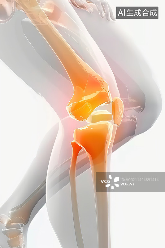 【AI数字艺术】人体骨骼的低角度视图图片素材