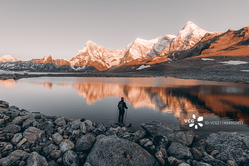 希夏邦玛贡错图片素材