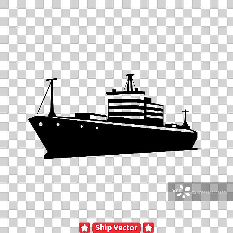 优雅的海岸时尚船只剪影图片素材