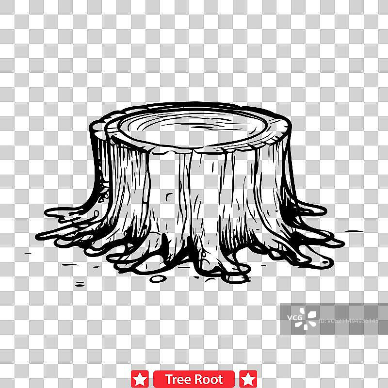 唤起神秘感的树根阴影图片素材