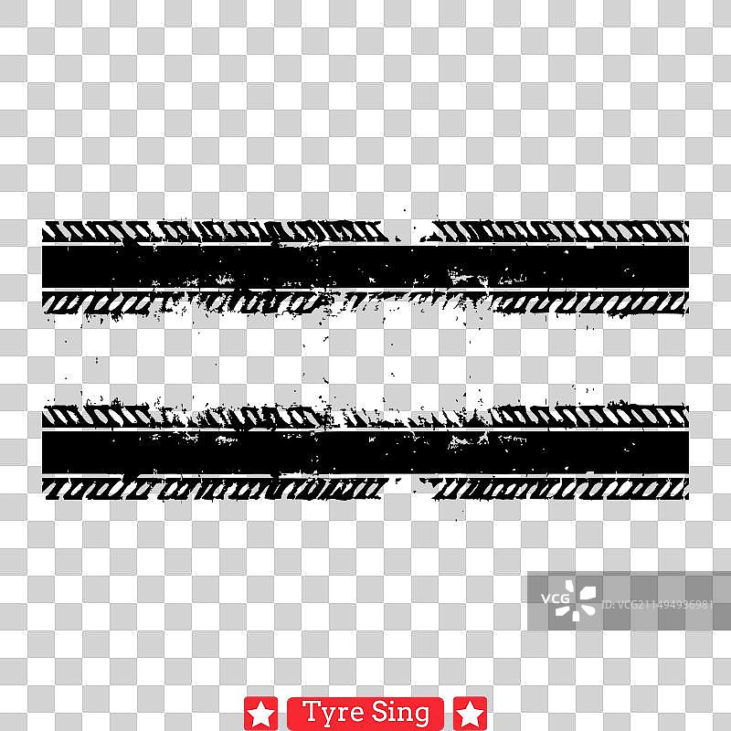 轮胎痕迹元素车辆轮胎路径轮廓图片素材
