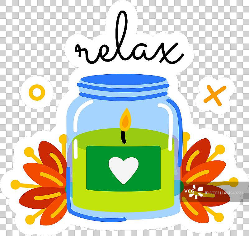 放松的蜡烛图片素材