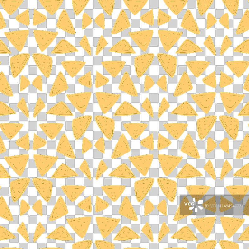 墨西哥玉米片无缝图案图片素材