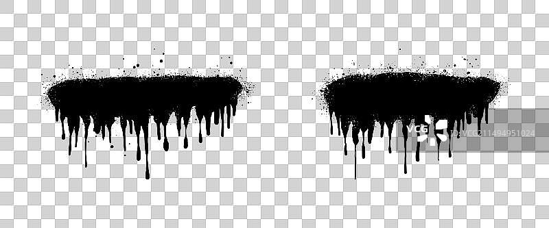 抽象背景涂鸦喷绘套装图片素材