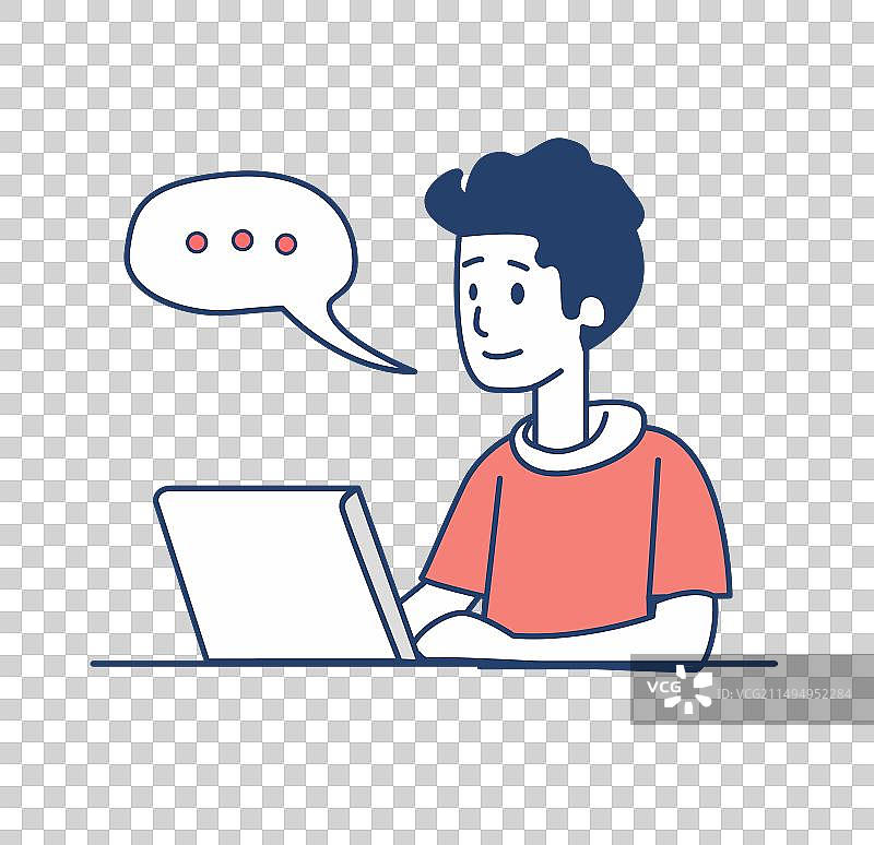 居家线上办公图片素材