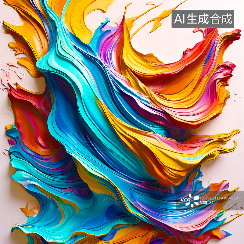 【AI数字艺术】色彩艺术背景图图片素材