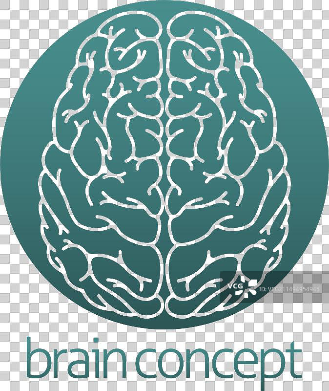 抽象大脑圆形图案图片素材