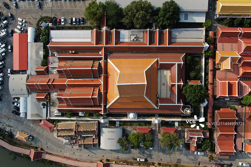 泰国大城历史公园 三宝公寺 Wat Phanan Choeng图片素材