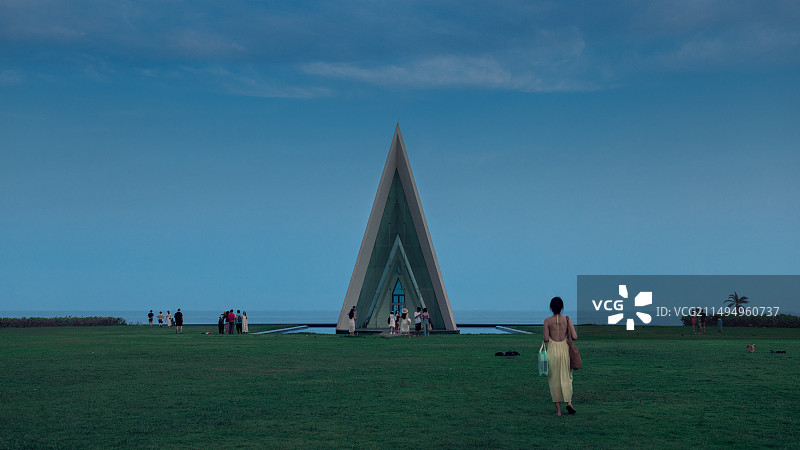 《海南万宁日月湾海边教堂》图片素材