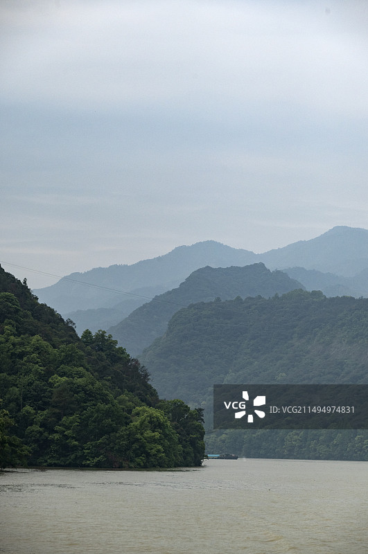 杭州建德七里扬帆景区---富春江小三峡风光图片素材