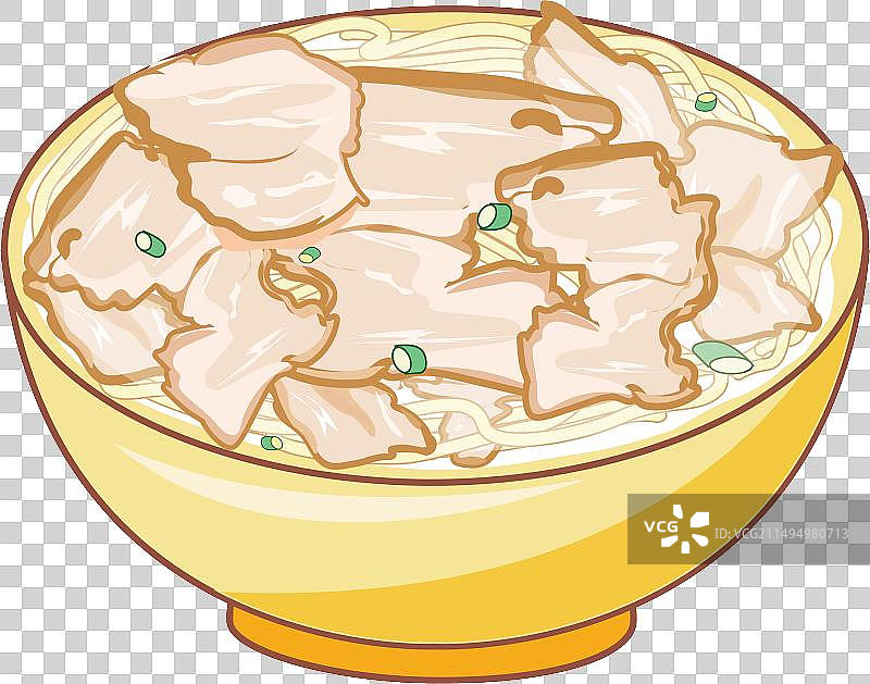 中国特色美食 贵州花溪清汤葱花牛肉粉图片素材