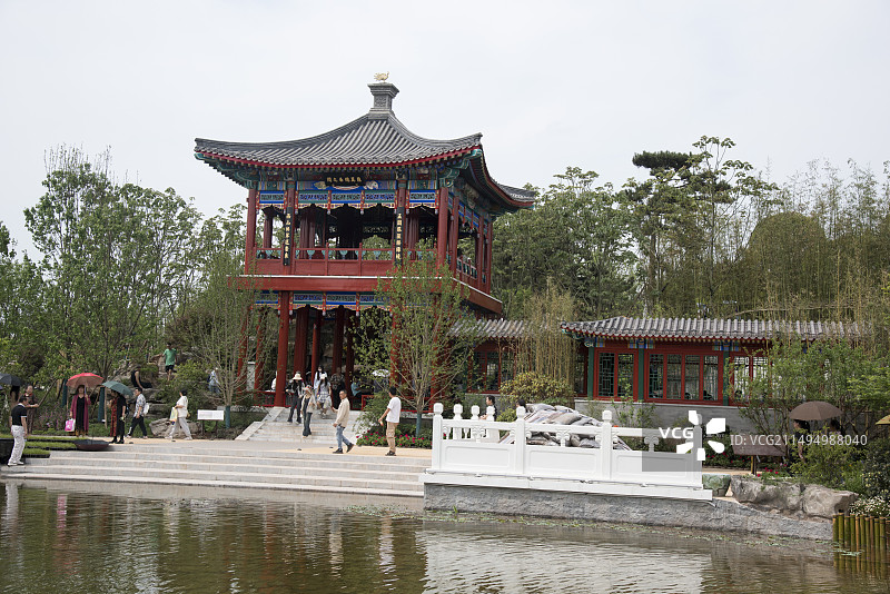 成都世园会北京园：微型皇家园林图片素材