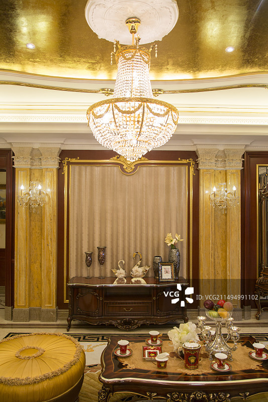 现代豪宅样板房 灯图片素材