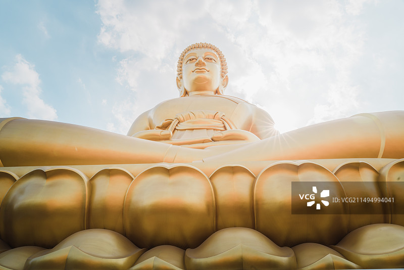 泰国曼谷水门寺大佛特写图片素材