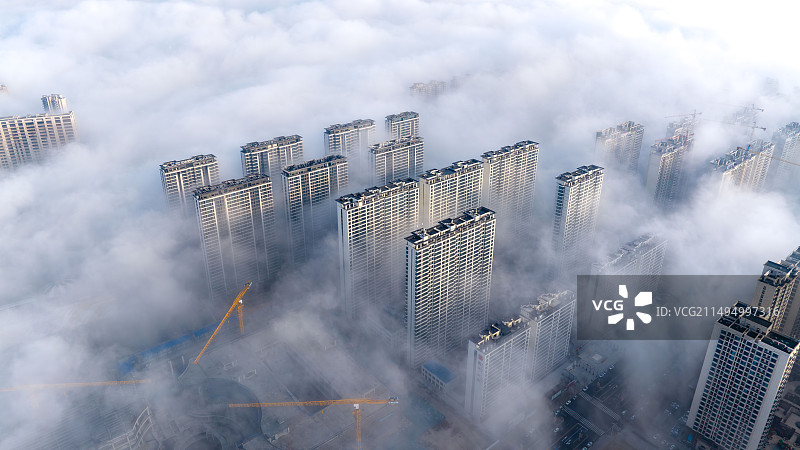 运城平流雾图片素材