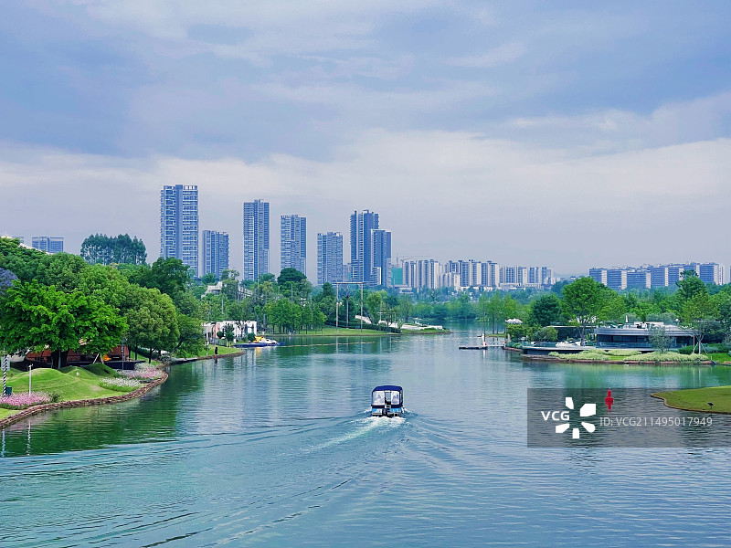 成都麓湖【留白之作】景区图片素材