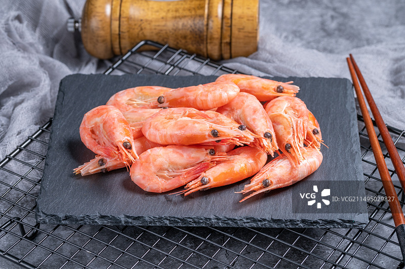 新鲜北极冰虾图片素材