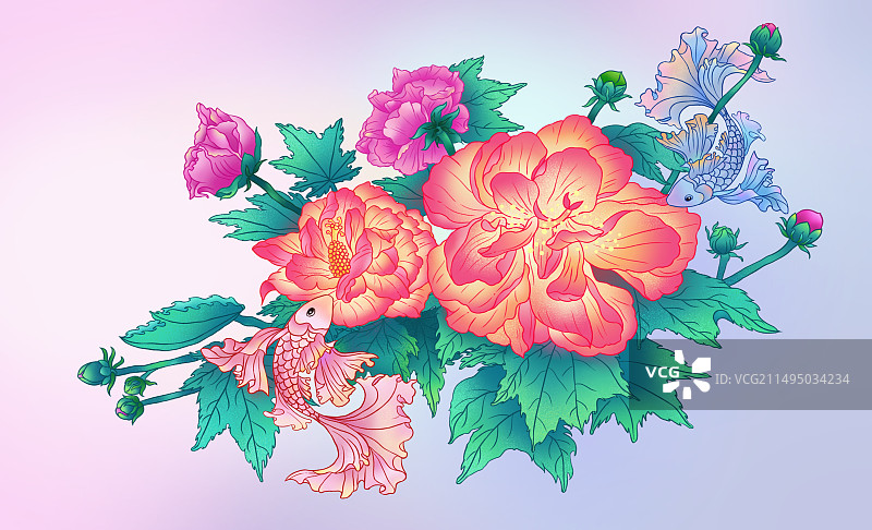 11月芙蓉花图片素材