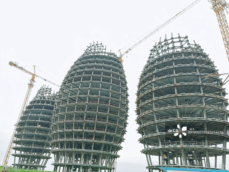 建设中的高楼图片素材