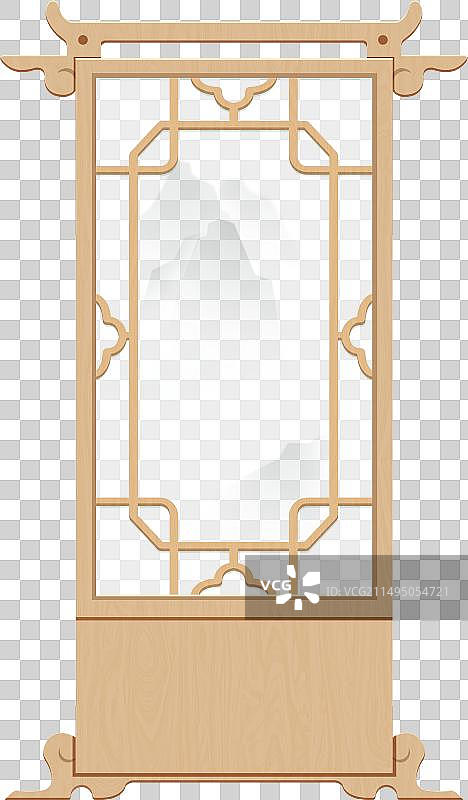 古代木制屏风图片素材