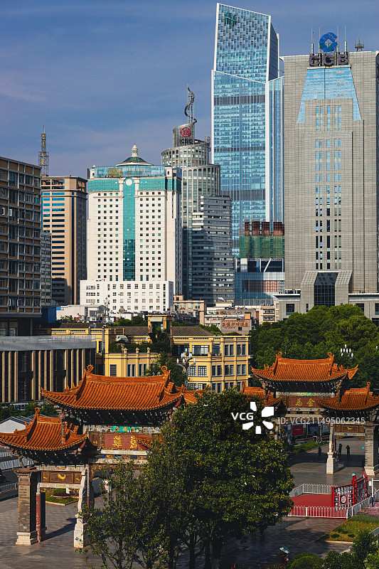 昆明南屏步行街图片素材