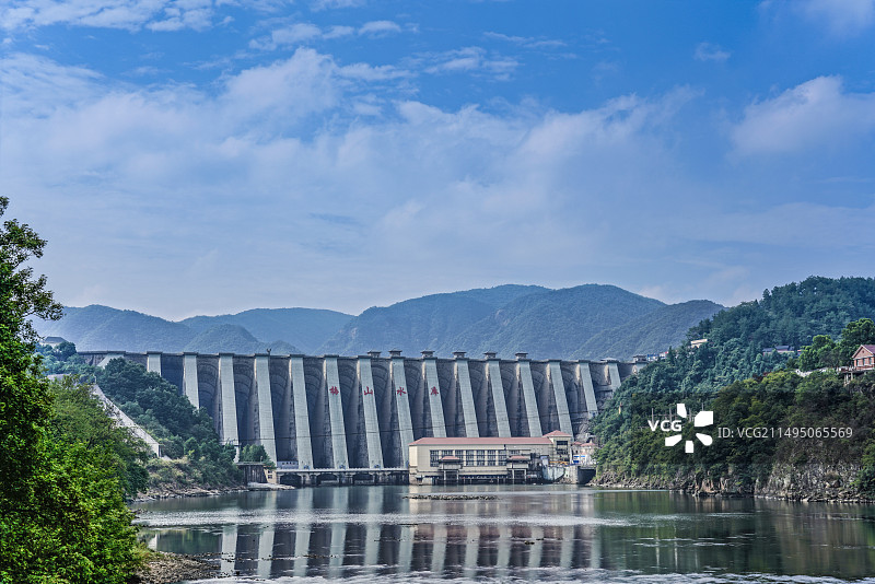 六安梅山水库景区图片素材