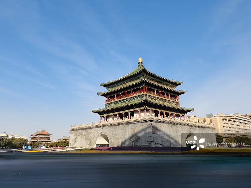 陕西西安钟鼓楼图片素材