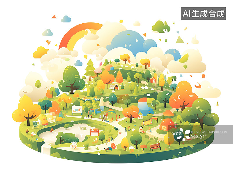 【AI数字艺术】儿童节乐园图片素材
