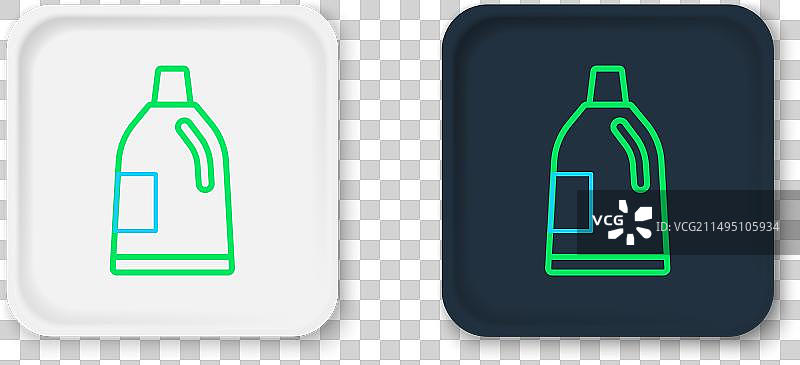 洗衣液漂白剂塑料瓶线条图标图片素材