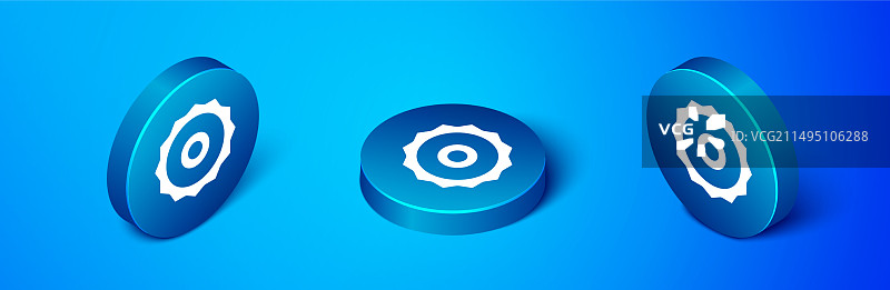 2.5D圆形锯片图标图片素材