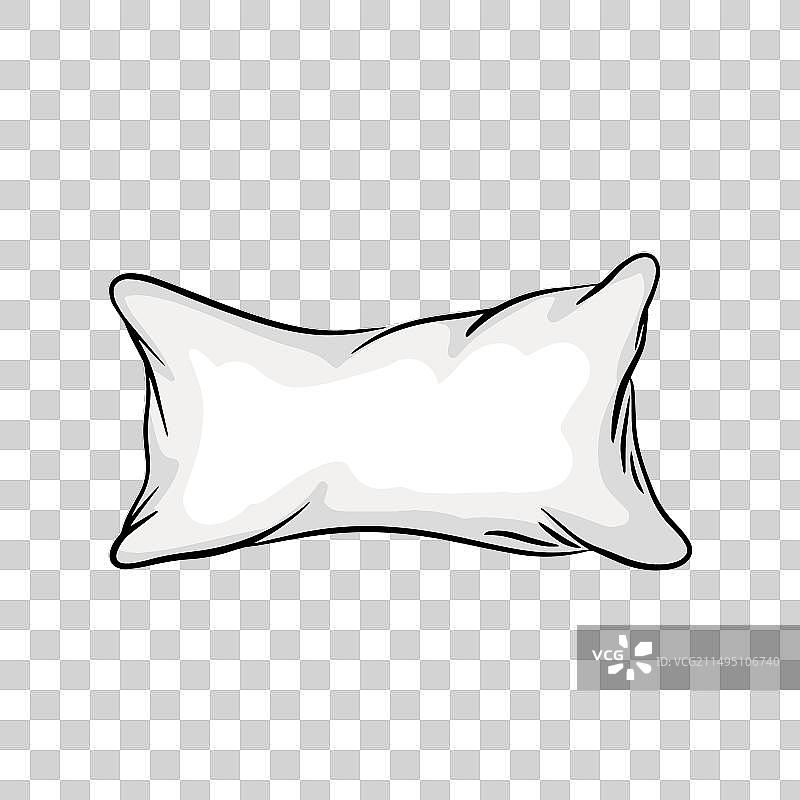 舒适的枕头符号图片素材