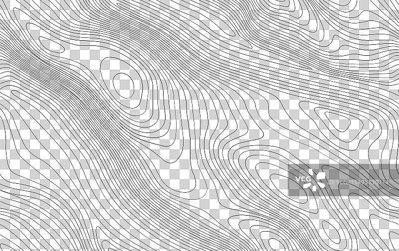 无缝地形图背景线条图片素材