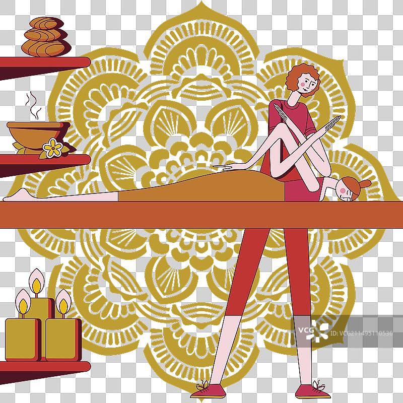 运动按摩技术概念图片素材