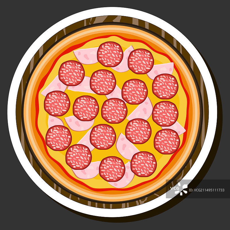 美味披萨店菜单披萨图片素材