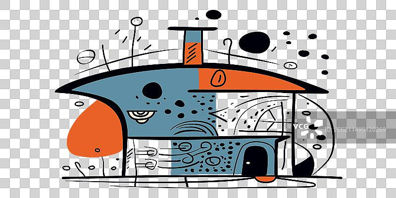 米罗风格超现实主义艺术图片素材