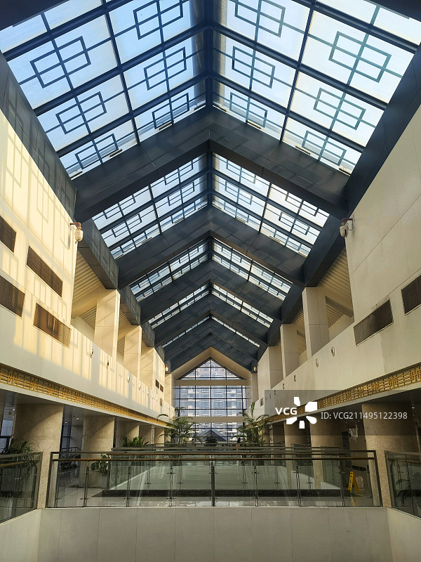 现代建筑中庭天井图片素材