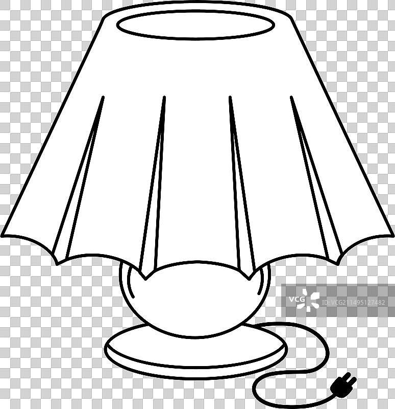 彩色灯轮廓白色背景图片素材