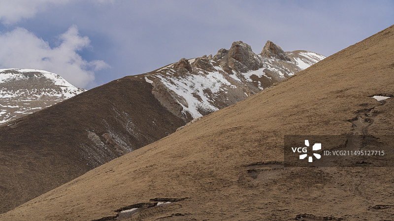 青海天峻县雪山图片素材