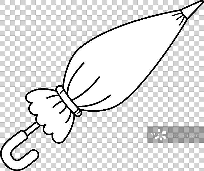 彩色雨伞轮廓白色背景图片素材