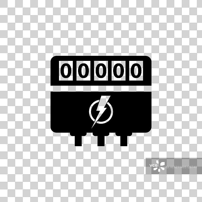 电表扁平图标图片素材