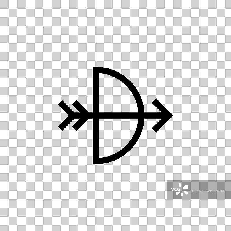 扁平风格射箭图标图片素材