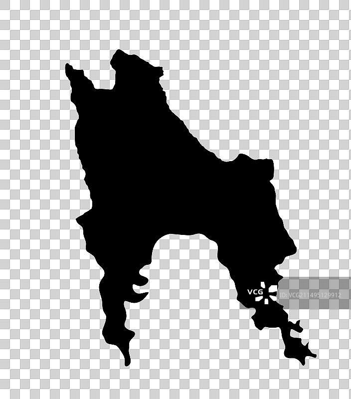 拉科尼亚地图轮廓图片素材