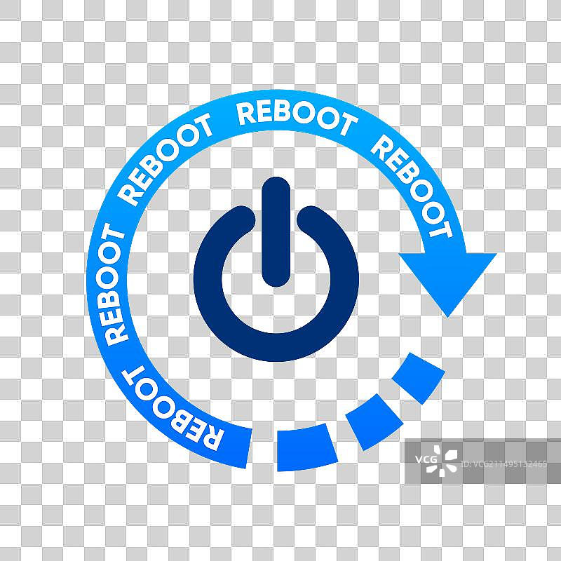 重启技术标志图片素材