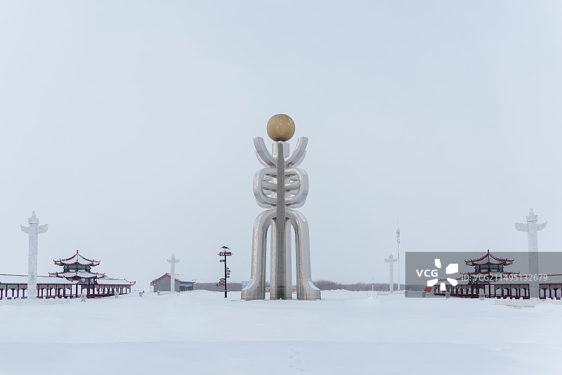 佳木斯抚远东极广场图片素材