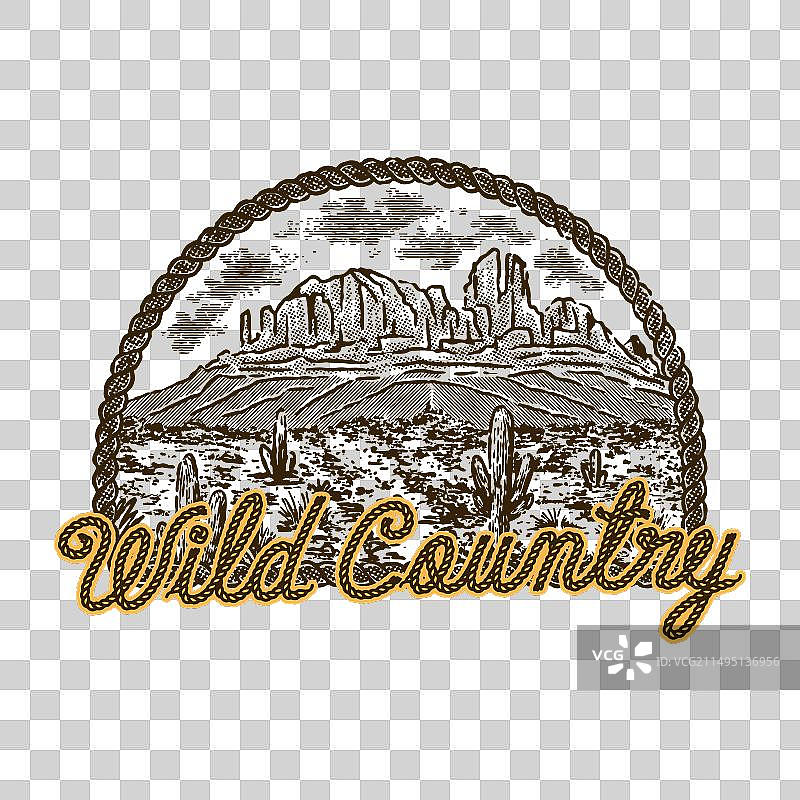 荒野乡村的沙漠风光图片素材