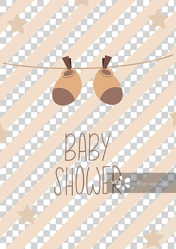 卡通男孩诞生贺卡图片素材