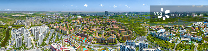 上海临港新城滴水湖 临港中银大厦双子塔 宜浩欧景人才公寓图片素材