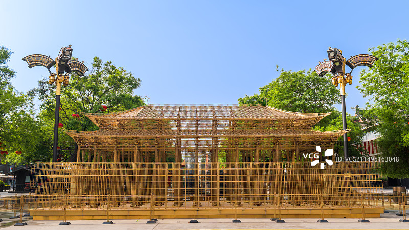 大唐不夜城雕塑图片素材