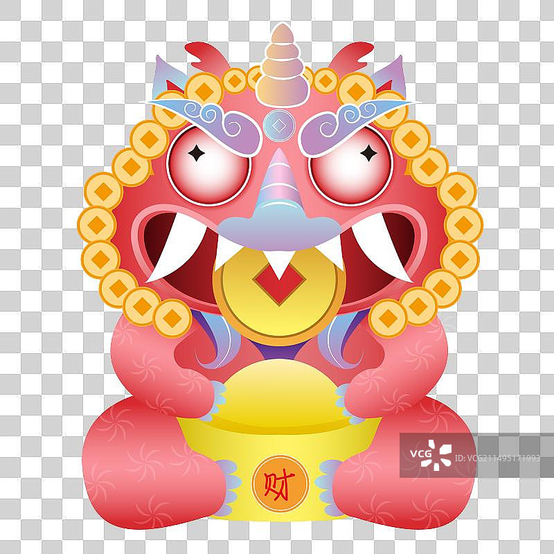 貔貅小怪兽守财兽图片素材