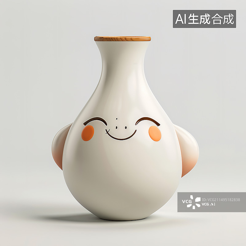 【AI数字艺术】趣味人物插花瓶，扩香瓶图片素材